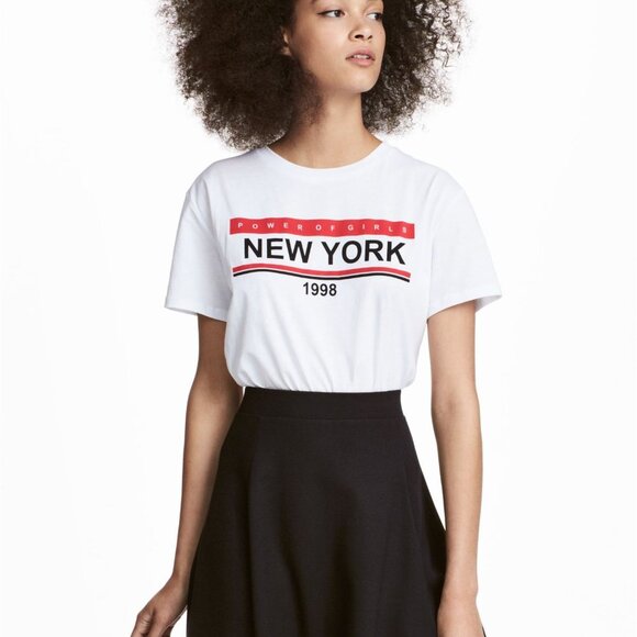 White New York Tee - Picture 1 of 6